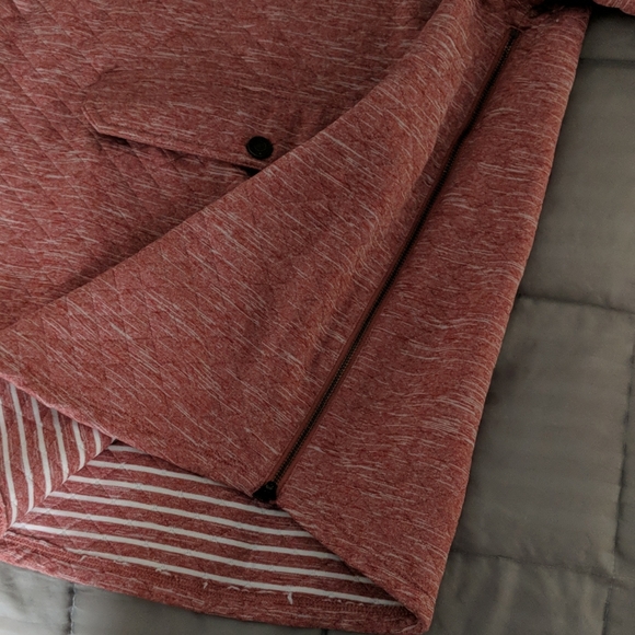 Heather Pink Slouchy Quilted Pullover - Picture 4 of 7